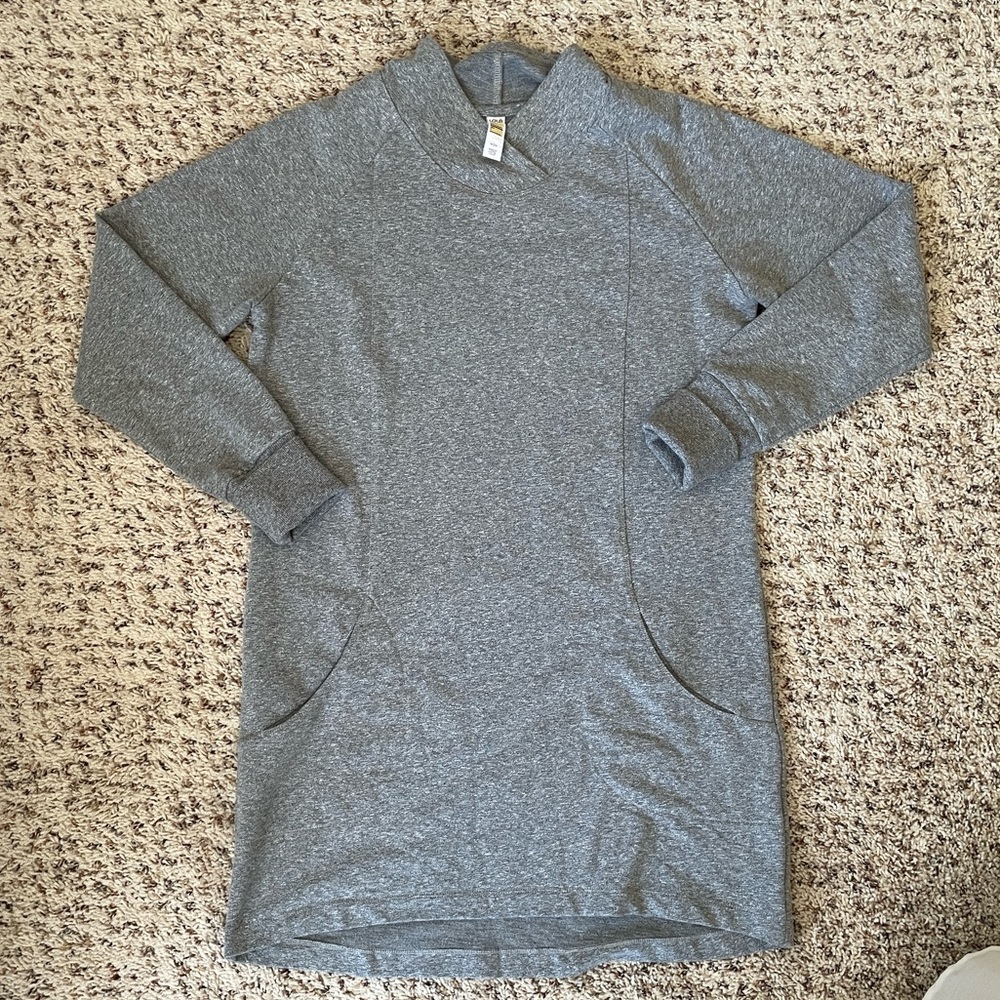 Grey sweatshirt tunic